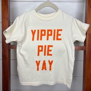 Kids Cream T-Shirt:  Yippie Pie Yay!
